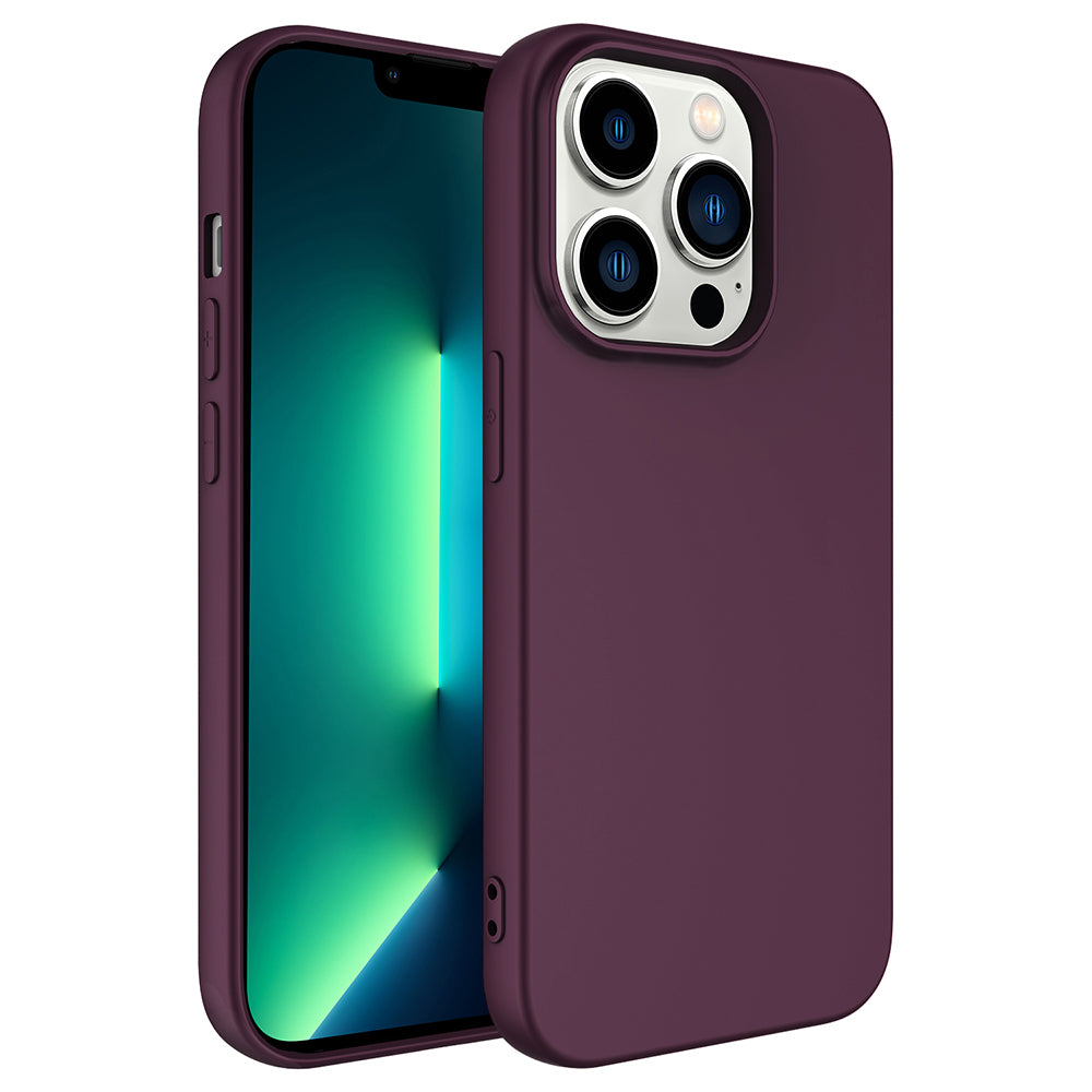 Apple iPhone 14 Pro Max Kılıf Zore LSR Lansman Kapak Koyu Mor