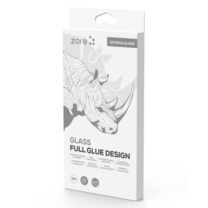 Apple iPhone 14 Pro Max Zore 3D Rika Temperli Cam Ekran Koruyucu Siyah