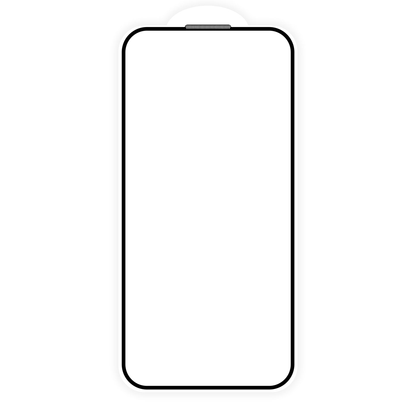 Apple iPhone 15 Ahize Toz Önleyici Zore Anti-Dust Temperli Ekran Koruyucu Siyah