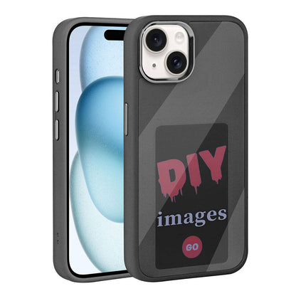 Apple iPhone 15 Kılıf Ekranı Yansıtan Zore Akıllı NFC Kapak Gri