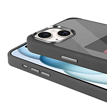 Apple iPhone 15 Kılıf Ekranı Yansıtan Zore Akıllı NFC Kapak Siyah