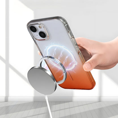 Apple iPhone 15 Kılıf M-Safe Şarj Özellikli Zore Septik Silikon Kapak Turkuaz