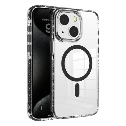 Apple iPhone 15 Kılıf M-safe Şarj Özellikli Airbagli Takılabilir Askı Aparatlı Zore Nana Kapak Siyah