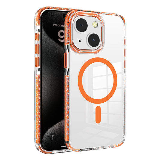 Apple iPhone 15 Kılıf M-safe Şarj Özellikli Airbagli Takılabilir Askı Aparatlı Zore Nana Kapak Pembe