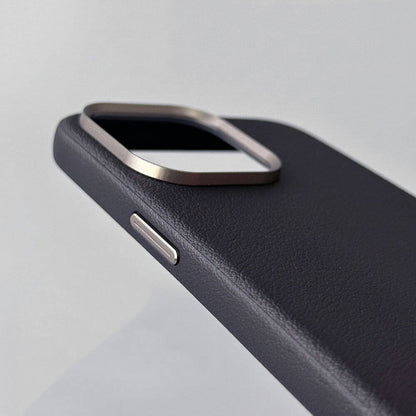 Apple iPhone 15 Kılıf M-safe Şarj Özellikli PU Deri Zore Adora Kapak Siyah