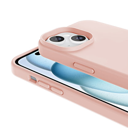 Apple iPhone 15 Kılıf M-safe Şarj Özellikli Sıvı Teknolojili Silinebilir Sert Zore Kivi Kapak Lacivert