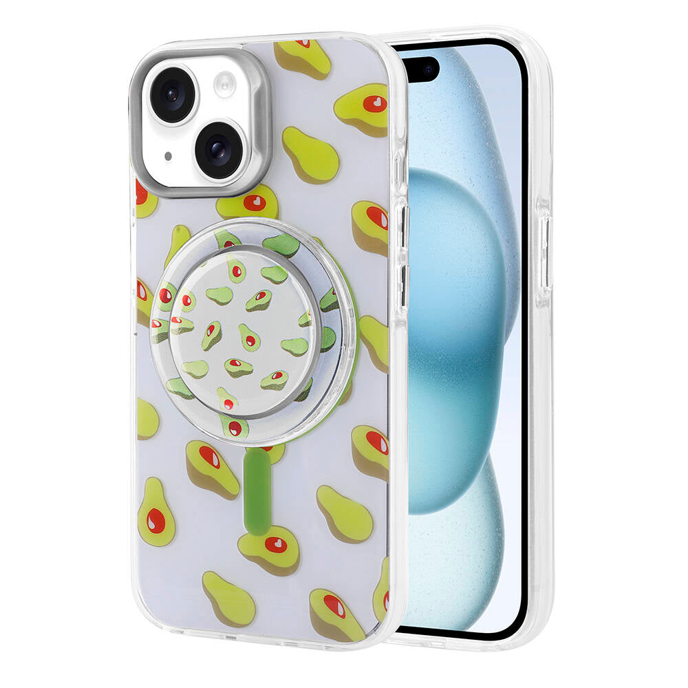 Apple iPhone 15 Kılıf M-safe Şarj Özellikli Tak-Çıkar Pop Soketli Zore Tiktok Kapak Siyah