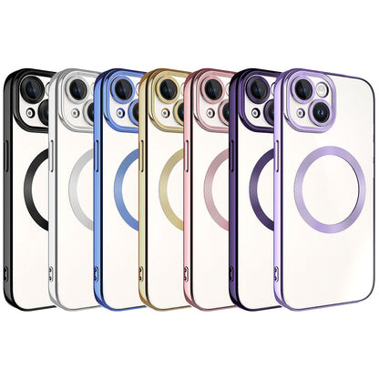 Apple iPhone 15 Kılıf M-safe Wireless Şarj Özellikli Zore Setro Silikon Siyah