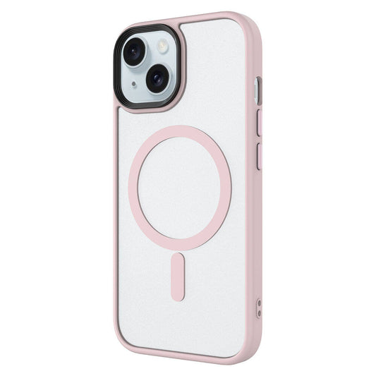 Apple iPhone 15 Kılıf Mat Arka Yüzey Wireless Şarj Özellikli Zore Flet M-safe Kapak