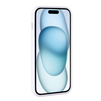 Apple iPhone 15 Kılıf Parlak Taşlı Tasarım Zore Pırlanta Kapak Beyaz