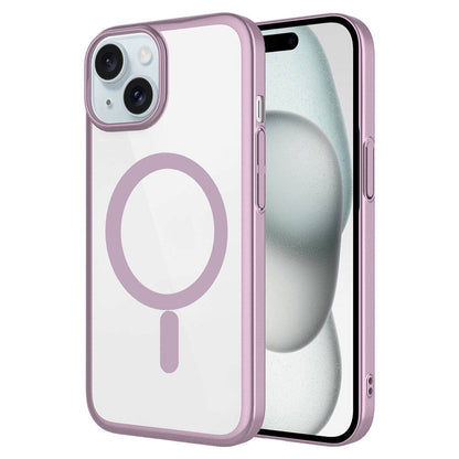 Apple iPhone 15 Kılıf Wireless Şarj Özellikli Sert PC Zore Mat Riksos M-safe Kapak Yeşil