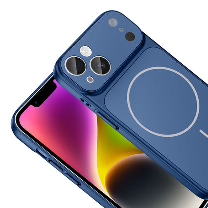 Apple iPhone 15 Kılıf Zore M-Safe Şarj Özellikli Kamera Korumalı Formen Kapak Siyah