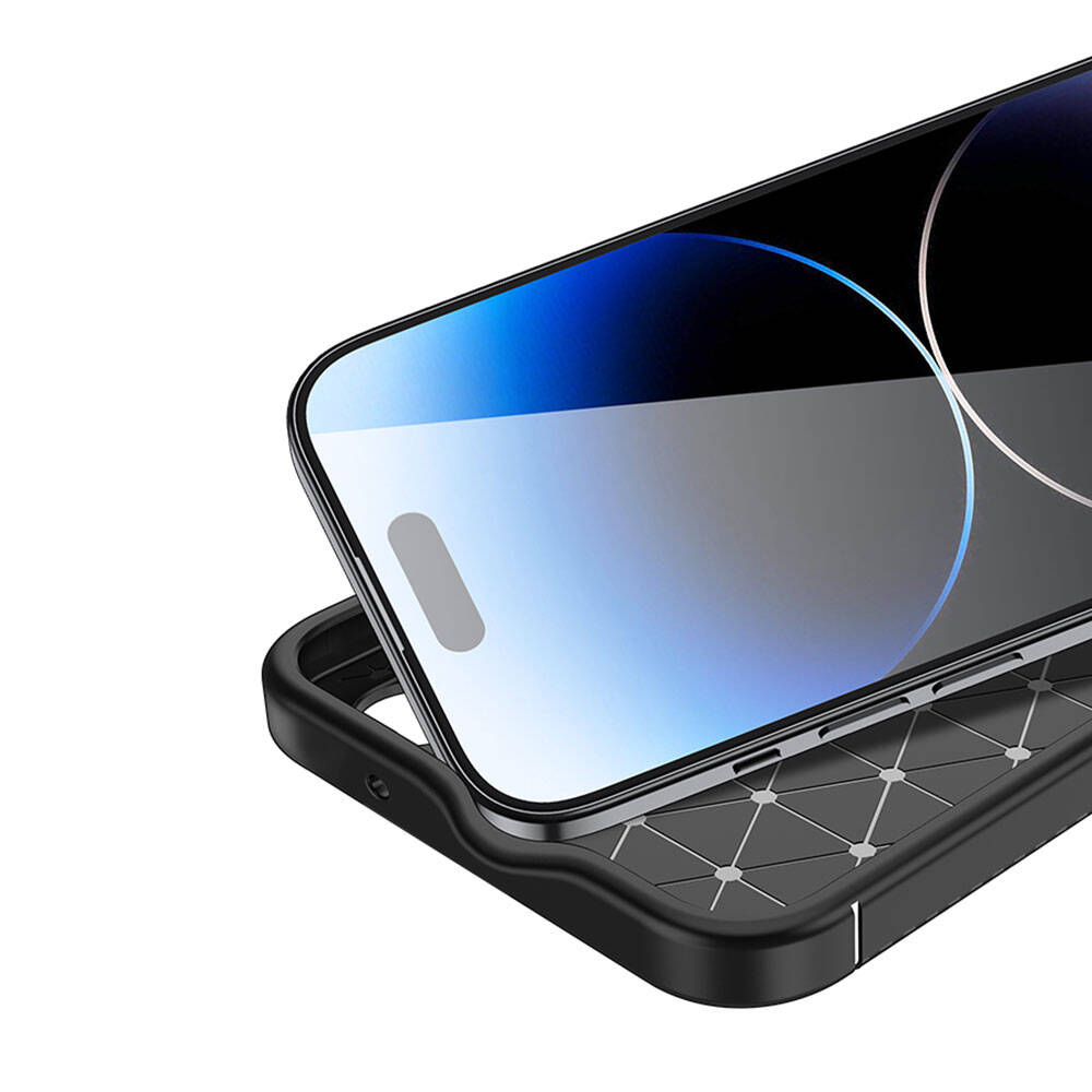 Apple iPhone 15 Kılıf Zore Negro Silikon Kapak Siyah