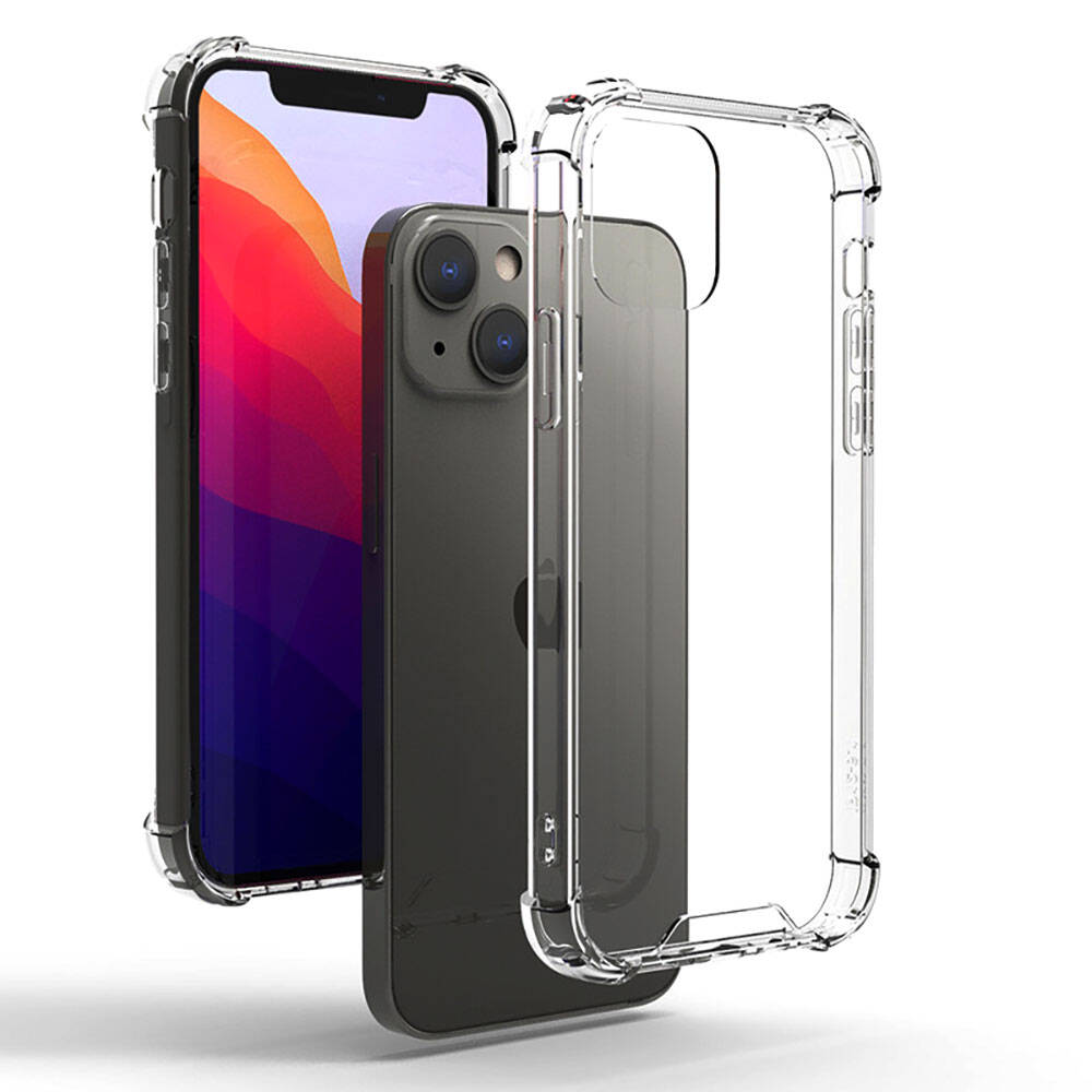 Apple iPhone 15 Kılıf Zore Nitro Anti Shock Silikon Renksiz