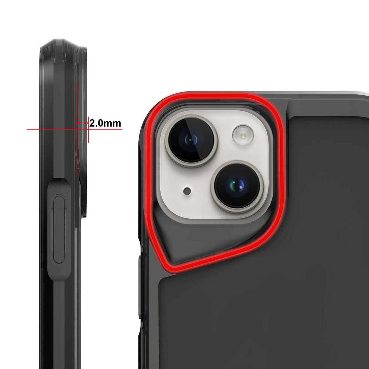 Apple iPhone 15 Kılıf Zore T-Max Kapak Koyu Gri