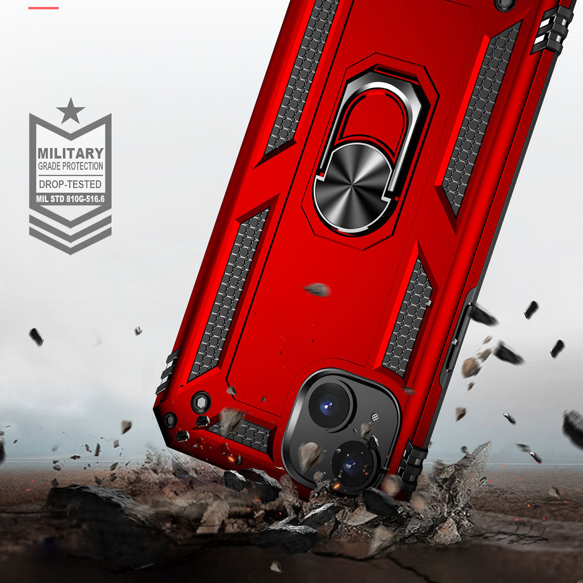 Apple iPhone 15 Kılıf Zore Vega Kapak Kırmızı