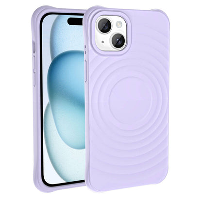 Apple iPhone 15 M-safe Şarj Özellikli Airbagli Mat Görünümlü Zore Hepi Kapak Pembe Açık