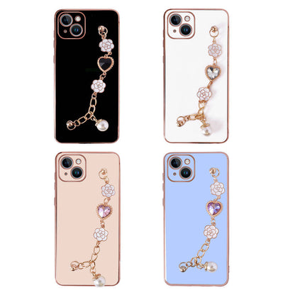 Apple iPhone 15 Plus Kılıf El Tutamaçlı Kamera Korumalı Zore Taka Silikon Kapak Siyah