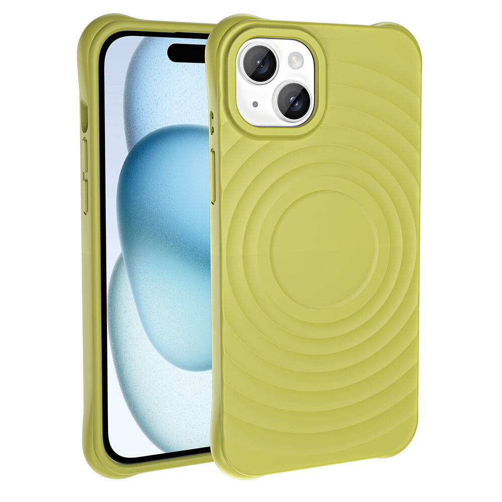 Apple iPhone 15 Plus M-safe Şarj Özellikli Airbagli Mat Görünümlü Zore Hepi Kapak Lila