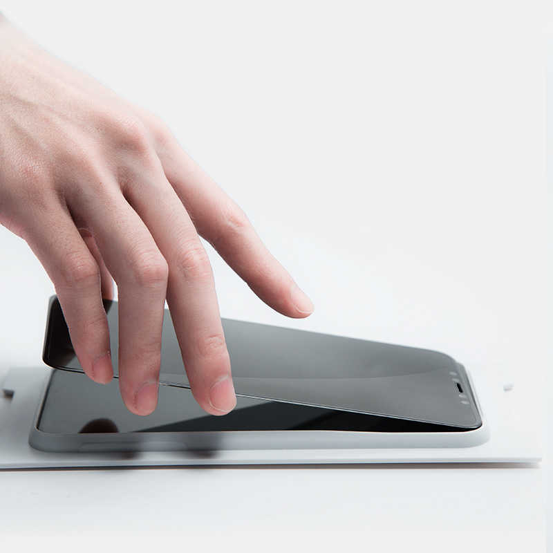 Apple iPhone 15 Plus Zore Kor Privacy Cam Ekran Koruyucu Siyah