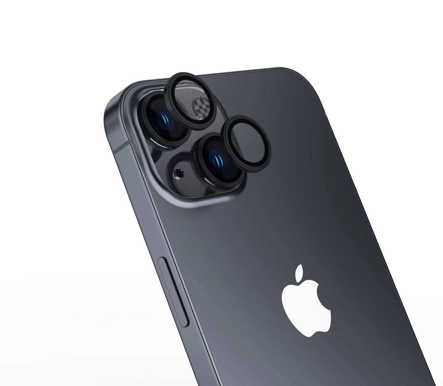 Apple iPhone 15 Plus Zore Safir CL-15 Parmak İzi Bırakmayan Anti-Reflective Kamera Lens Koruyucu Siyah