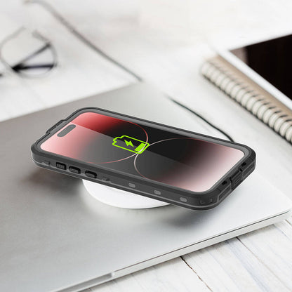 Apple iPhone 15 Pro Kılıf 1-1 Su Geçirmez Kılıf Siyah