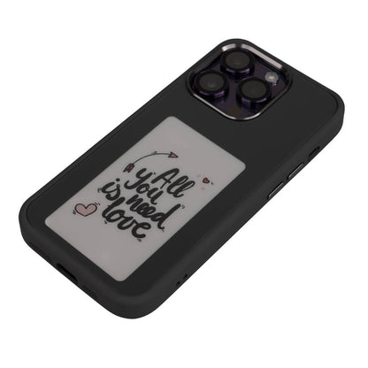 Apple iPhone 15 Pro Kılıf Ekranı Yansıtan Zore Akıllı NFC Kapak Gri