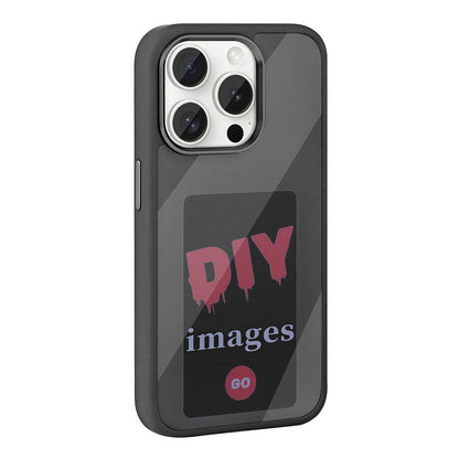 Apple iPhone 15 Pro Kılıf Ekranı Yansıtan Zore Akıllı NFC Kapak Siyah