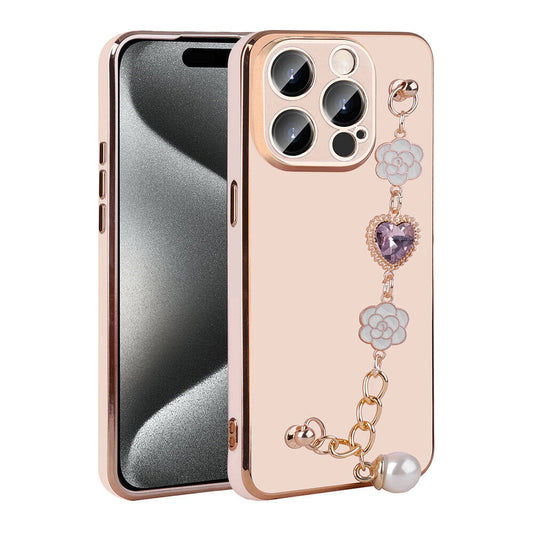 Apple iPhone 15 Pro Kılıf El Tutamaçlı Kamera Korumalı Zore Taka Silikon Kapak Siyah