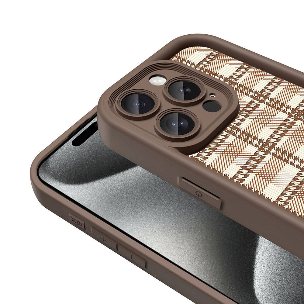 Apple iPhone 15 Pro Kılıf Kamera Korumalı Baskılı Arka Yüzey Zore Klas Kapak Siyah