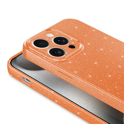 Apple iPhone 15 Pro Kılıf Kamera Korumalı Simli Lüks Zore Koton Kapak Pembe Koyu