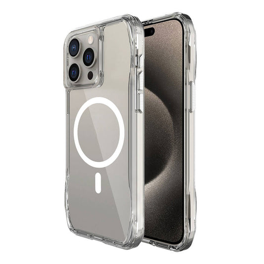 Apple iPhone 15 Pro Kılıf M-safe Şarj Özellikli Airbagli Şeffaf Zore İncek Kapak Şeffaf