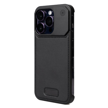 Apple iPhone 15 Pro Kılıf M-safe Şarj Özellikli Mekanizmalı Koku Hazneli Zore Mostar Kapak