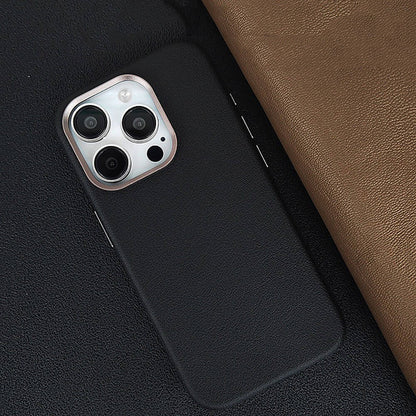 Apple iPhone 15 Pro Kılıf M-safe Şarj Özellikli PU Deri Zore Adora Kapak Koyu Gri