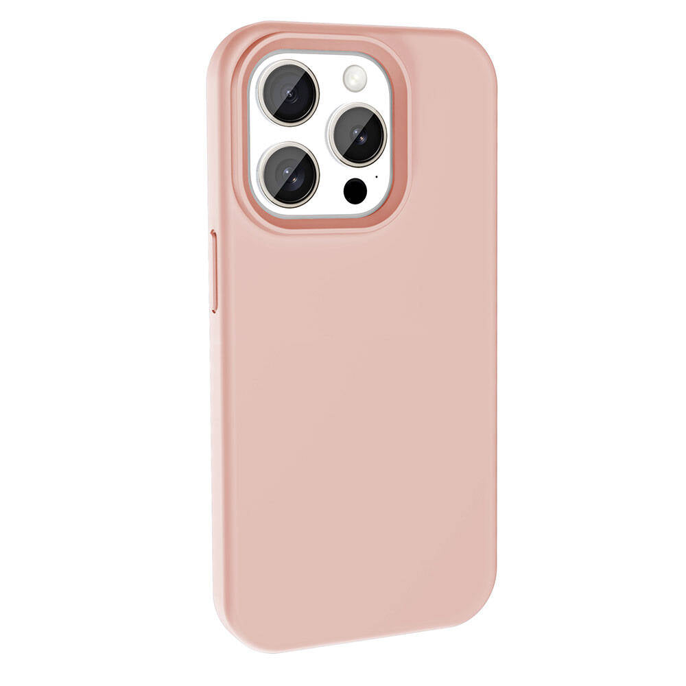 Apple iPhone 15 Pro Kılıf M-safe Şarj Özellikli Sıvı Teknolojili Silinebilir Sert Zore Kivi Kapak Lacivert