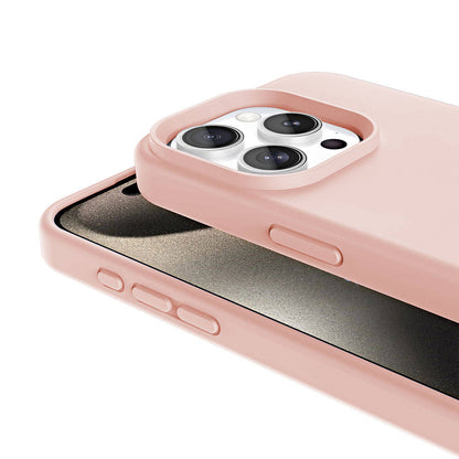 Apple iPhone 15 Pro Kılıf M-safe Şarj Özellikli Sıvı Teknolojili Silinebilir Sert Zore Kivi Kapak Siyah