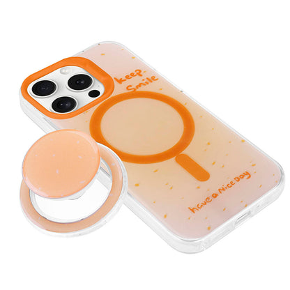 Apple iPhone 15 Pro Kılıf M-safe Şarj Özellikli Tak-Çıkar Pop Soketli Zore Tiktok Kapak Siyah