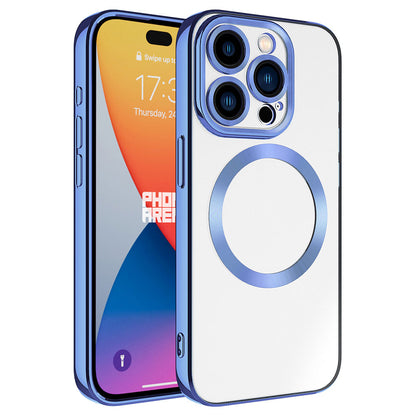 Apple iPhone 15 Pro Kılıf M-safe Wireless Şarj Özellikli Zore Setro Silikon Midnight