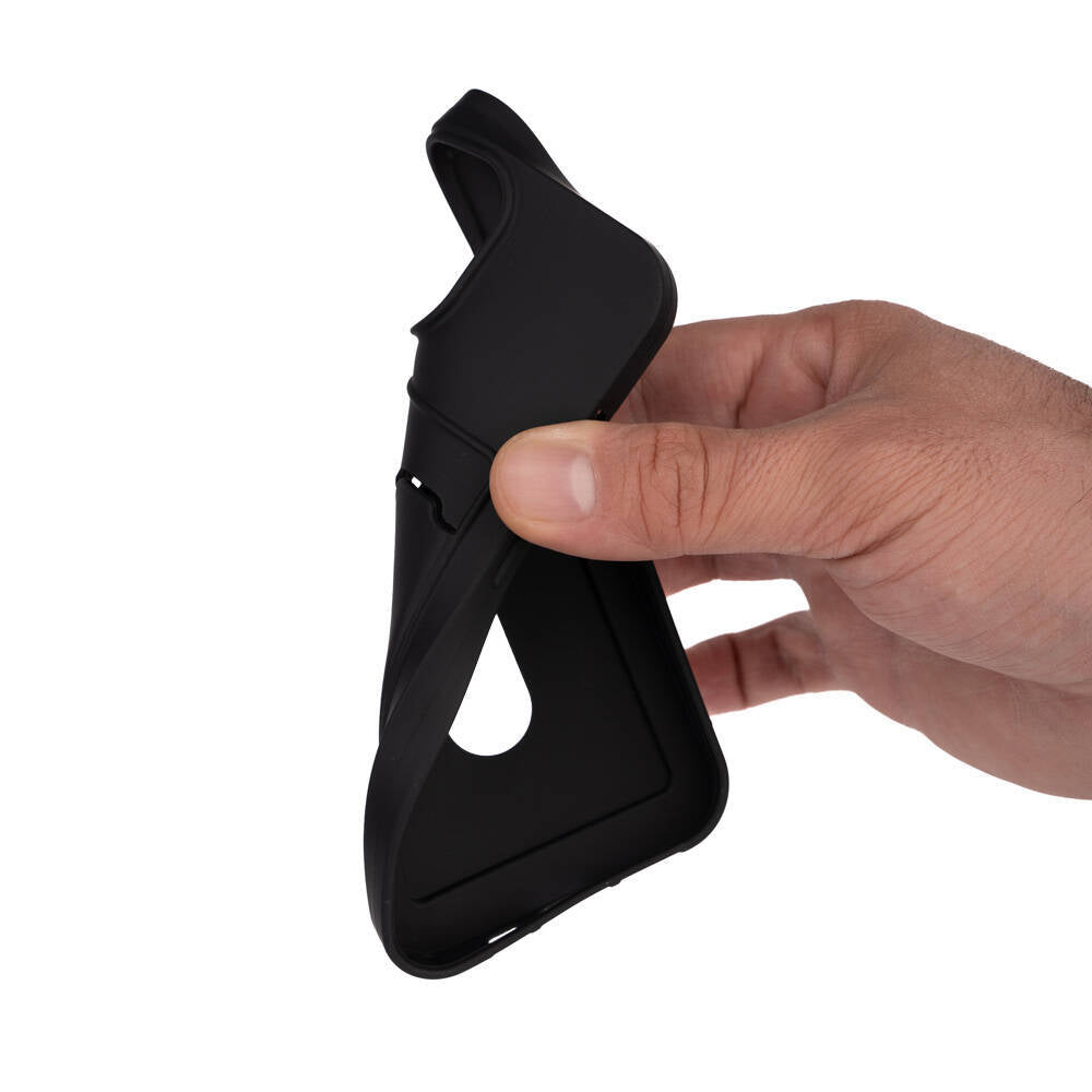 Apple iPhone 15 Pro Kılıf Zore Dora Kartlıklı Silikon Kapak Siyah