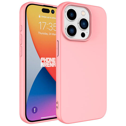 Apple iPhone 15 Pro Kılıf Zore LSR Lansman Kapak Pembe Açık