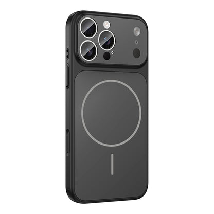 Apple iPhone 15 Pro Kılıf Zore M-Safe Şarj Özellikli Kamera Korumalı Formen Kapak Turuncu