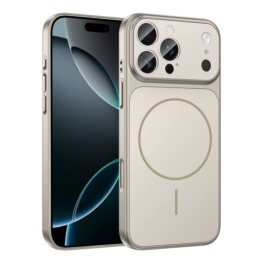 Apple iPhone 15 Pro Kılıf Zore M-Safe Şarj Özellikli Kamera Korumalı Formen Kapak Gri