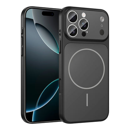 Apple iPhone 15 Pro Kılıf Zore M-Safe Şarj Özellikli Kamera Korumalı Formen Kapak Siyah