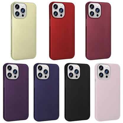 Apple iPhone 15 Pro Kılıf Zore Premier Silikon Kapak Mürdüm