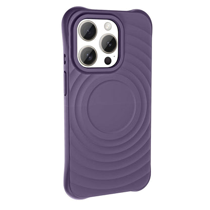 Apple iPhone 15 Pro M-safe Şarj Özellikli Airbagli Mat Görünümlü Zore Hepi Kapak Derin Mor