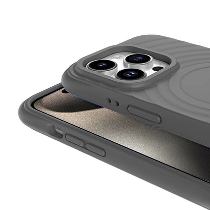 Apple iPhone 15 Pro M-safe Şarj Özellikli Airbagli Mat Görünümlü Zore Hepi Kapak Lila