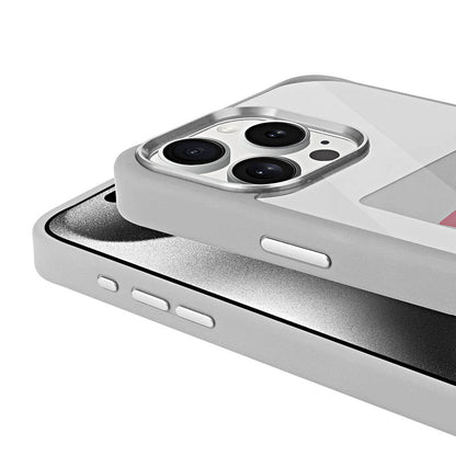 Apple iPhone 15 Pro Max Kılıf Ekranı Yansıtan Zore Akıllı NFC Kapak Gri