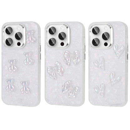 Apple iPhone 15 Pro Max Kılıf Kabartma Figürlü Parlak Zore Eralli Silikon Kapak Ayı