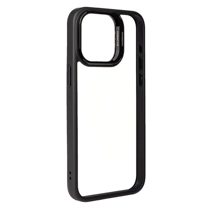 Apple iPhone 15 Pro Max Kılıf Kamera Lens Korumalı Standlı Zore Klon Lensli Kapak Siyah