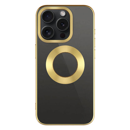 Apple iPhone 15 Pro Max Kılıf Tek Kamera Çerçeveli Logo Gösteren Zore Omega Kapak Lila